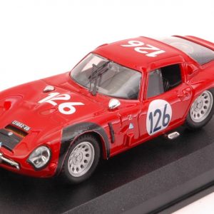Modellino auto scala 1:43 Best Model  ALFA ROMEO TZ2 N.126 4th TARGA FLORIO  E.PINTO-N.TODARO diecast modellismo
