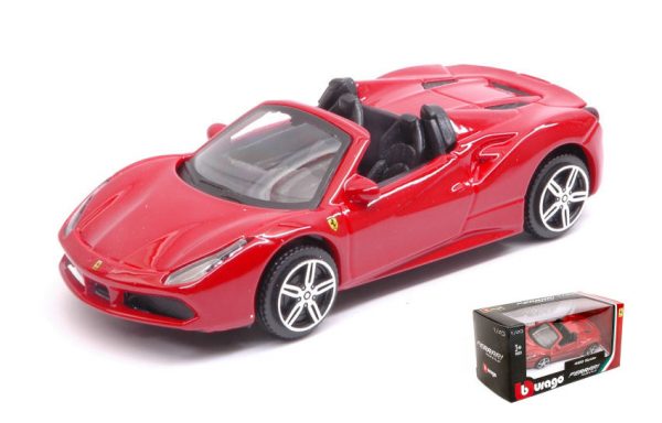 Modellino auto scala 1:43 Burago FERRARI 488 SPIDER modellismo diecast