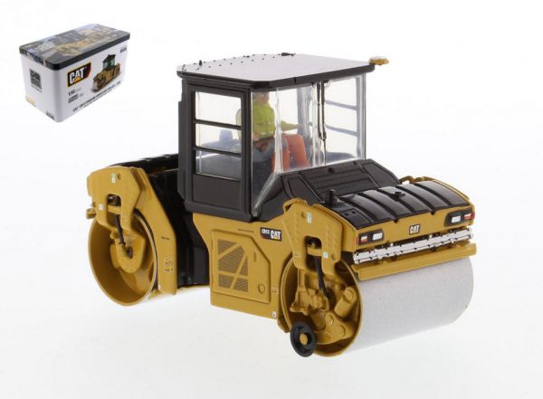 Modellino mezzi industriali Diecast Master CAT CB-13 VIBRATING ASPHALT 1:50
