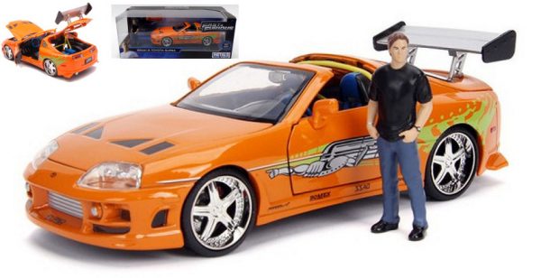 Modellino auto film movie Jada Toys 1:24 BRIAN TOYOTA SUPRA  FAST & FURIOUS