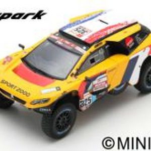 Modellino auto rally scala 1:43 Spark Model PEUGEOT 3008 DKR N.325 rallye modellismo