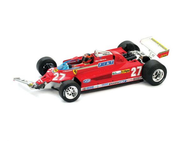 Modellino auto formula 1 F1 scala 1:43 Brumm FERRARI 126 CK VILLENEUVE gp canada