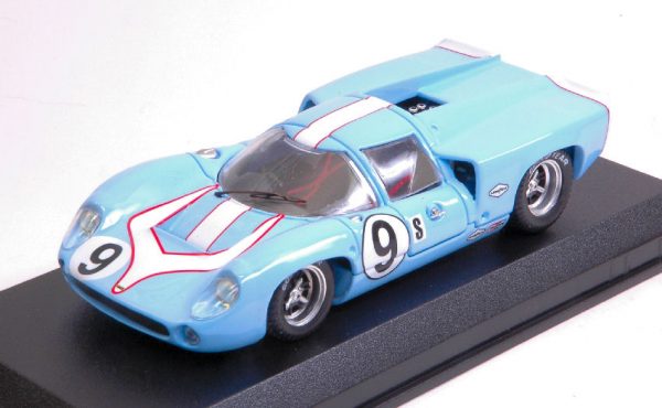 Modellino auto scala 1:43 Best Model LOLA T 70 COUPE N. 9 DNF diecast modellismo