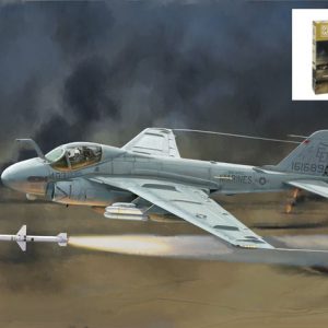 Modellino modellismo kit di montaggio aerei Italeri  A-6E INTRUDER U.S. NAVYU.S.M.C GULF WAR KIT 1:72