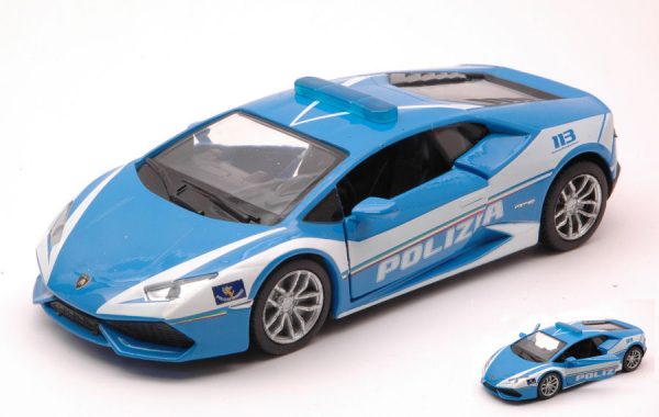 Modellino auto scala 1:24 LAMBORGHINI HURACAN LP610-4 POLIZIA diecast