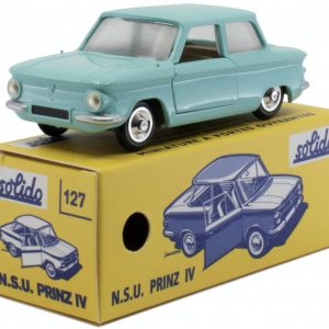 Modellino auto scala 1:43 Solido NSU PRINZ IV TURQUOISE CLUB modellismo vintage