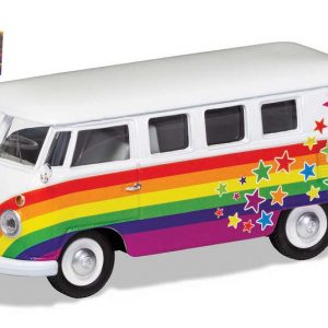 Modellino auto scala 1:43 Corgi VW CAMPERVAN PEACE LOVE WISHES diecast new