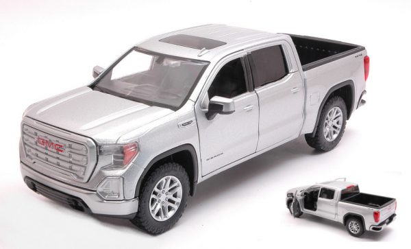 Modellino auto scala 1:27 diecast GMC SIERRA 1500 SLT CREW CAB 2019
