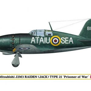 Modellino modellismo kit di montaggio aerei Hasegawa  MITSUBISHI J2M3 RAIDEN TYPE 21
