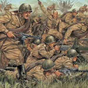 Modellino model kit di montaggio  Italeri  WW II RUSSIAN INFANTRY KIT 1:72