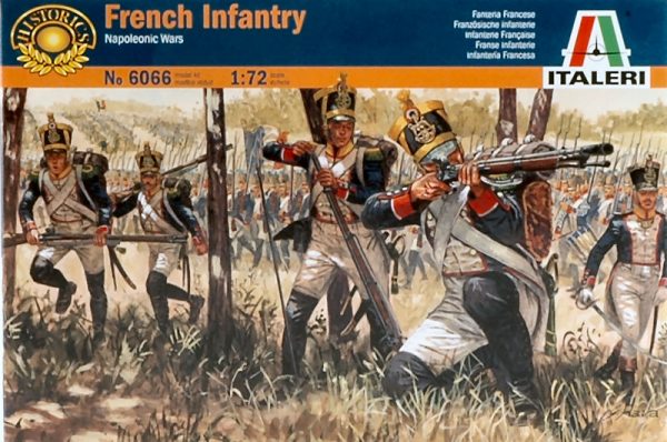 Modellino model kit di montaggio  Italeri  FRENCH INFANTRY NAPOLEONIC WARS KIT 1:72