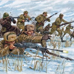 Modellino model kit di montaggio  Italeri  RUSSIAN INFANTRY WINTER UNIFORM KIT 1:72