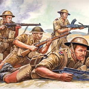 Modellino soldati soldatini  Italeri  WW II BRITISH 8th ARMY KIT 1:72