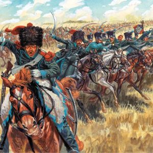Modellino model kit di montaggio  Italeri  NAPOLEONIC WARS CAVALLERIA LEGGERA KIT 1:72