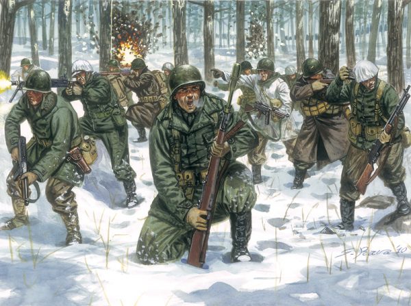 Modellino model kit di montaggio  Italeri  U.S.INFANTRY WINTER UNIFORM KIT 1:72