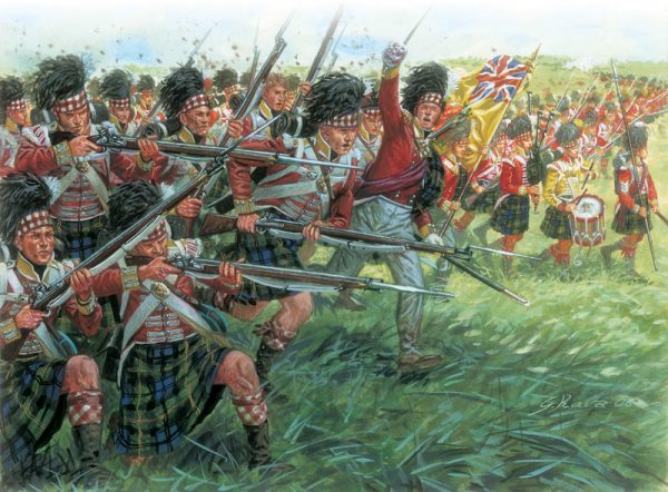 Modellino model kit di montaggio  Italeri  NAPOLEONIC WARS SCOTS INFANTRY KIT 1:72