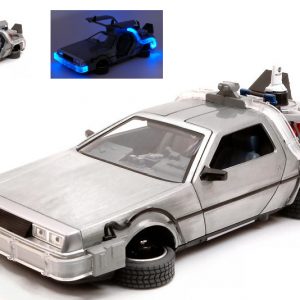 Modellino auto film movie 1:24 DE LOREAN RITORNO AL FUTURO 2 II FLYING VERSION