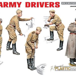 Modellino model kit di montaggio  Miniart  ARMY DRIVERS KIT 1:35