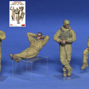 Modellino model kit di montaggio  Miniart  USMC TANK CREW AT REST KIT 1:35