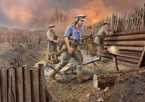 Modellino model kit di montaggio  Revell  ANZAC INFANTRY 1915 KIT 1:35