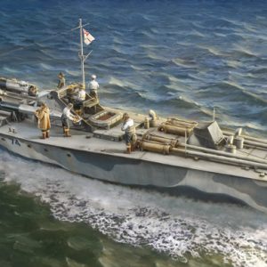 Modellino kit di montaggio navi Italeri VOSPER 74 WITH CREW scala 1:35 modellismo