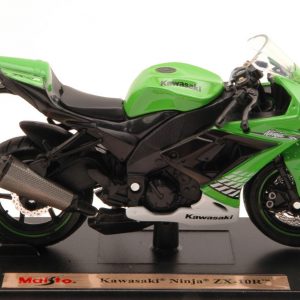 Modellino moto KAWASAKI NINJA ZX-10R scala 1:18 diecast modellismo motor bike