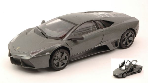Modellino auto scala 1:24 LAMBORGHINI REVENTON diecast modellismo statico NERO