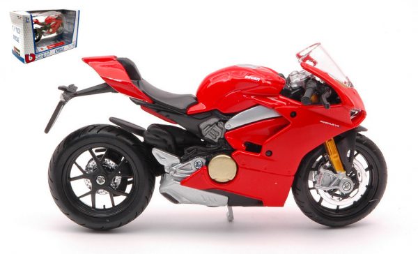 Modellino moto Burago 1:18 DUCATI PANIGALE V4 diecast modellismo motor bike