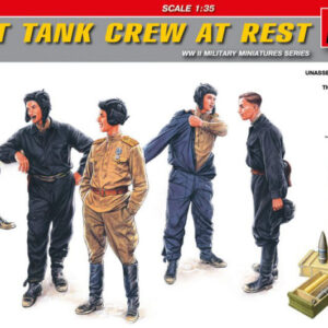 Modellino figure militari kit montaggio soldati Miniart  SOVIET TANK CREW AT REST SPECIAL EDITION KIT 1:35