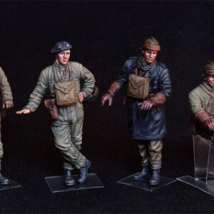 Modellino figure militari kit montaggio soldati Miniart  POLISH TANK CREW KIT 1:35