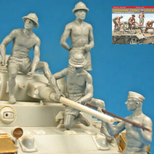 Modellino figure militari kit montaggio soldati Miniart  GERMAN TANK CREW AFRIKA KORPS KIT 1:35