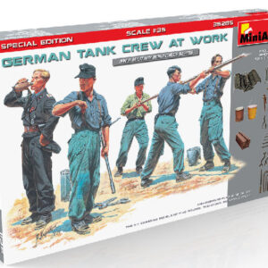 Modellino figure militari kit montaggio soldati Miniart  GERMAN TANK CREW AT WORK KIT 1:35