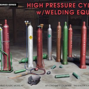 Modellino kit montaggio diorami Miniart HIGH PRESSURE CYLINDERS model KIT scala 1:35