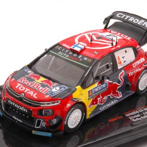 Modellino auto rally scala 1:43 Ixo Model CITROEN C3 WRC N.4 RALLYE FINLAND 2019