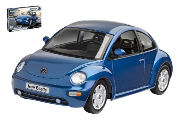 Modellino auto model kit di montaggio Revell VW NEW BEETLE scala 1:24 modellismo