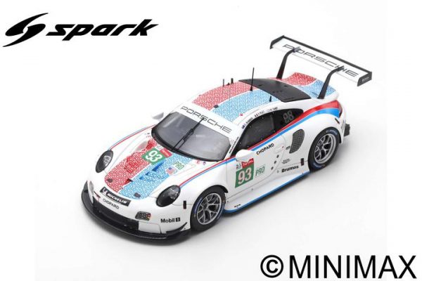 Modellino auto scala 1:87 Spark Model PORSCHE 911 RSR LMGTE PRO LM 2019 diecast