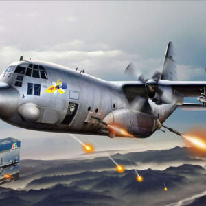Modellino aereo kit di montaggio modellismo Italeri AC-130H SPECTRE scala 1:72 new