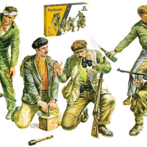 Modellino figure militari partigiani guerra Italeri PARTISANS model KIT scala 1:35