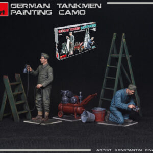 Modellino figure soldati modellismo Miniart GERMAN TANKMEN PAINTING CAMO KIT 1:35