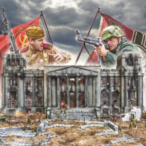Modellino kit di montaggio diorami Italeri BERLIN FALL OF THE REICH scala 1:72