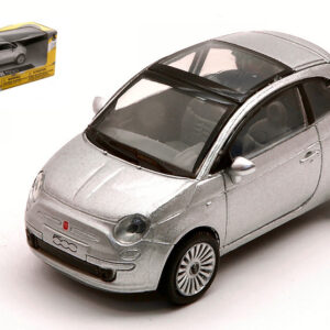 Modellino auto scala 1:43 FIAT NUOVA 500 grigia modellismo statico automodelli