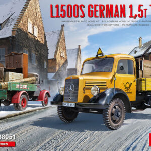 Modellino camion veicoli militari Miniart L1500S GERMAN TRUCK KIT montaggio 1:35