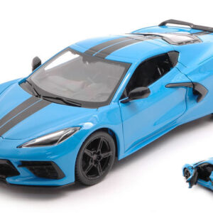 Modellino auto scala 1:24 Maisto CHEVROLET CORVETTE C8 2020 diecast modellismo .