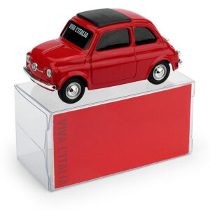 Modellino auto scala 1:43 Brumm  FIAT 500 ROSSO BANDIERA ITALIANA