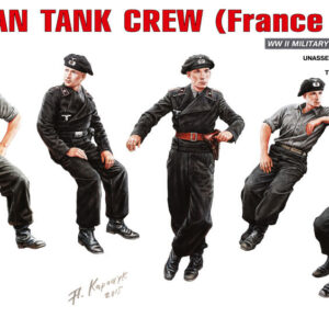 Modellino model kit di montaggio soldati figure GERMAN TANK CREW FRANCE 1940 1:35