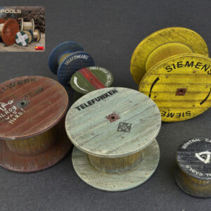 Modellino kit diorami Miniart CABBLE SPOOLS KIT scala 1:35 modellismo statico