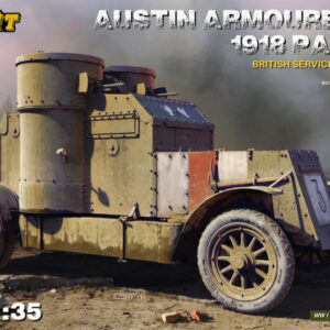 Modellino model kit di montaggio AUSTIN ARMO CAR 1918 PATTERN BRITISH SERVICE