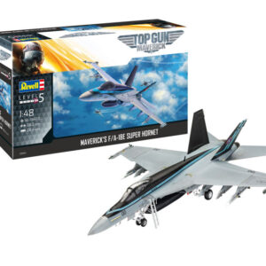 Modellino aerei kit di montaggio MAVERICK'S FA-18E SUPER HORNET TOP GUN MOVIE 1:48