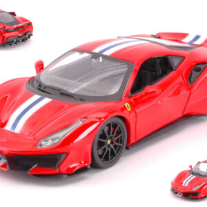 Modellino auto scala 1:24 Burago FERRARI 488 PISTA diecast modellismo racing