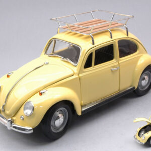 Modellino auto scala 1:18 Lucky DieCast VW BEETLE kafer CAMPING epoca collezione